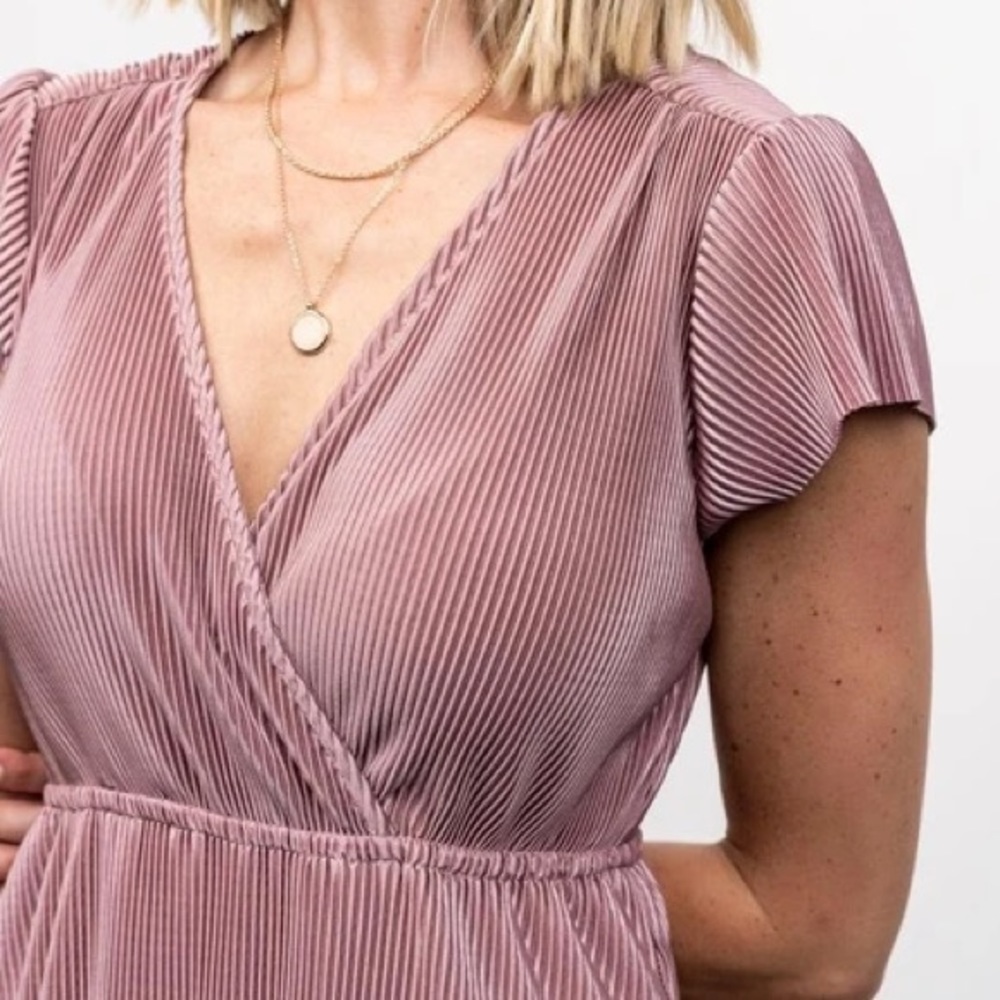 Baltic Born “Athena” Pleated Maxi Dress